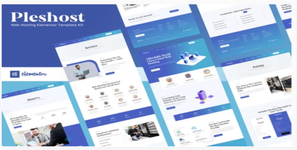 Pleshost - Cloud Web Hosting Elementor Template Kit