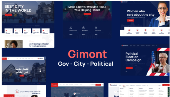 Political City Gov Campaign WP Theme - Gimont