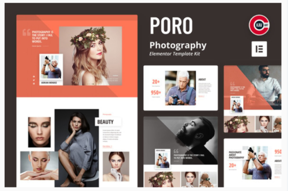 Poro - Photography Elementor Template Kit