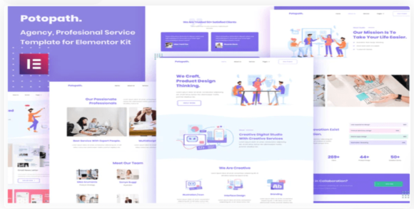 Potopath – Digital Agency Elementor Template Kit