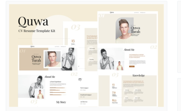 Quwa - CV Resume Template Kit