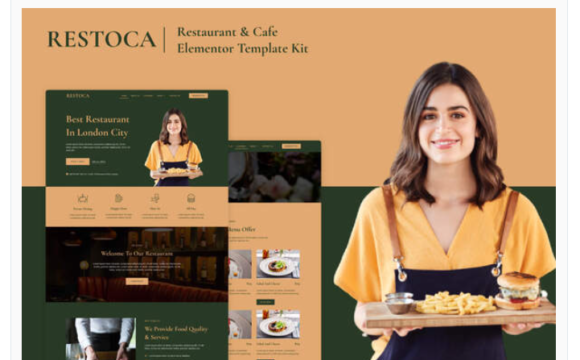 Restoca - Restaurant & Cafe Elementor Template Kit