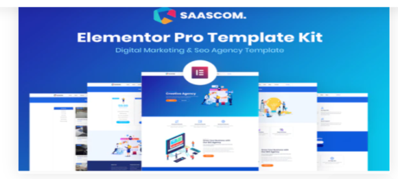 Saascom - Digital Marketing & SEO Agency Template Kit