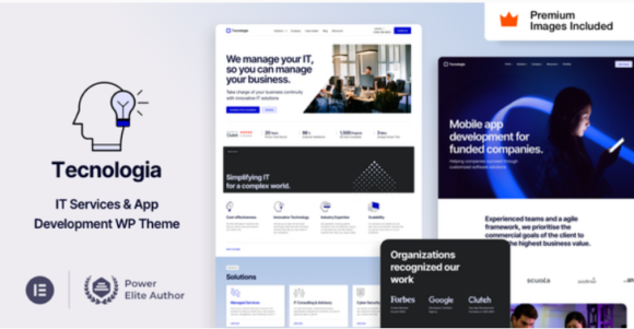 Tecnologia it saas software technology company Theme