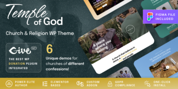 Temple of god religion and church theme