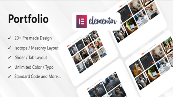 Elementor portfolio addon wordpress plugin video