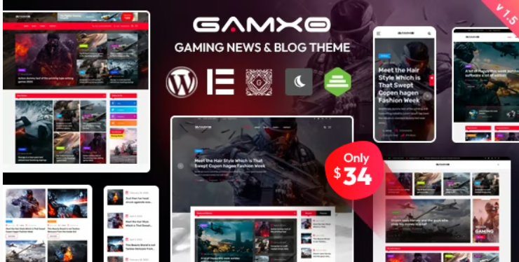 Gamxo wordpress gaming news blog theme