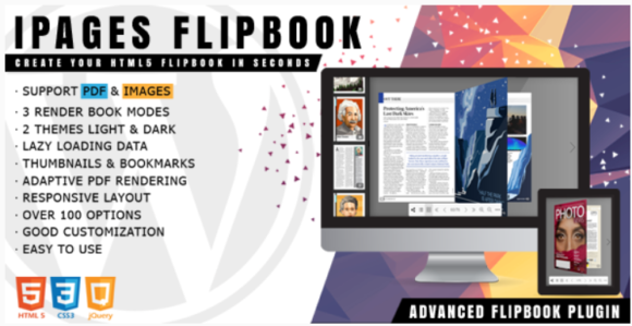 Ipages flipbook for wordpress