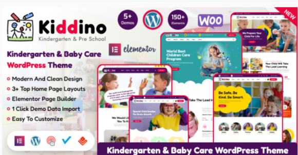 Kddino kids kindergarten wordpress theme