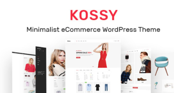 Kossy minimalist ecommerce wordpress theme