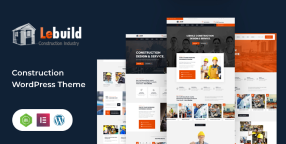 Lebuild construction company wordpress theme