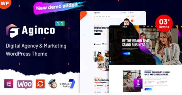 Aginco digital agency wordpress theme