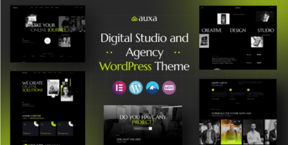 Auxa digital studio and agency wordpress theme