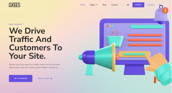 Axees SEO & Digital Marketing Elementor Template Kit