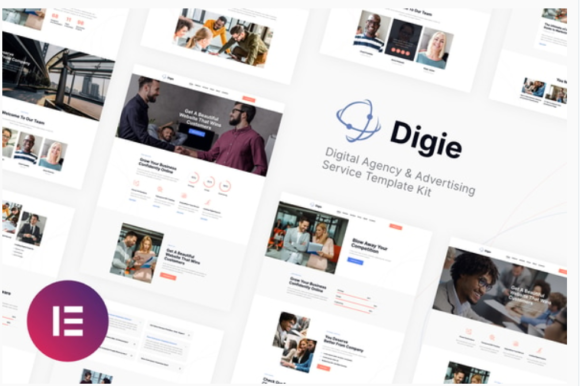 Digie | Digital Agency & Advertising Service Elementor Template Kit