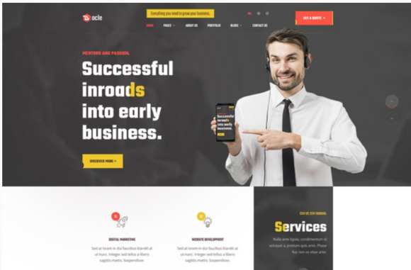 Docle – Digital Agency Services Template Kit