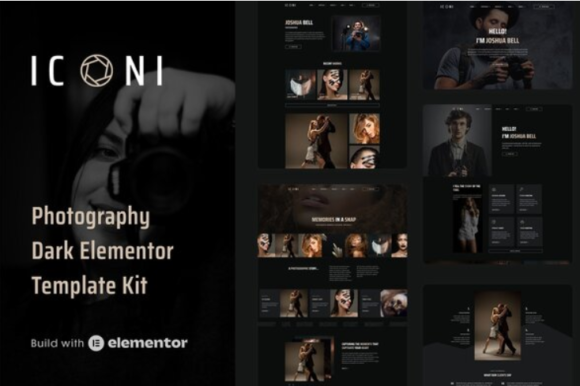 Iconi - Photography & Portfolio Elementor Template Kit