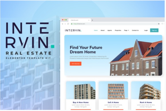 Intervin - Real Estate Elementor Template Kit