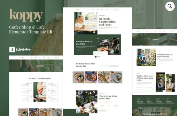 Koppy – Coffee Shop & Cafe Elementor Template Kit
