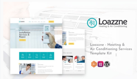 Loazzne - Heating & Air Conditioning Services Template Kit
