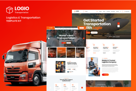 Logio - Logistics & Transportation Elementor Template Kit