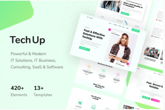 TechUp - Technology IT Solutions & Services Elementor Template Kit