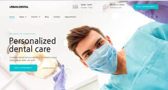 Urban Dental Dentist & Dental Clinic Elementor Template Kit