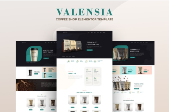 Valensia - Coffee Shop Elementor Template Kit