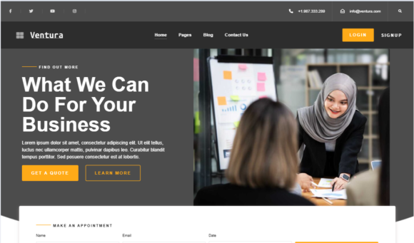 Ventura Creative Agency Elementor Template Kit