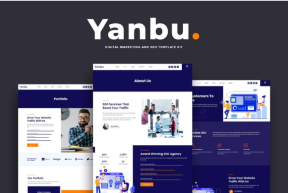 Yanbu - Digital Marketing & SEO Elementor Template Kit