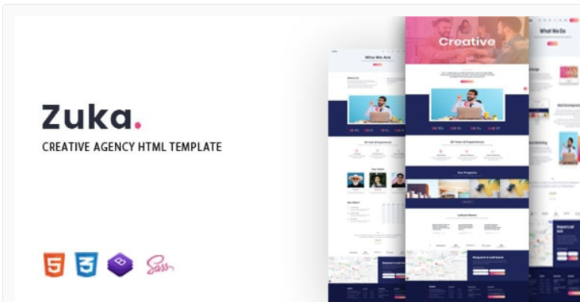 Zuka - Creative Agency HTML Template