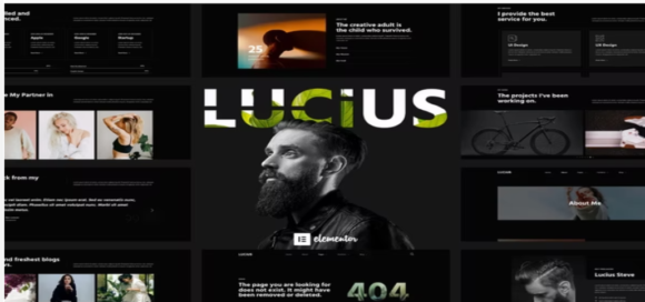 Lucius – Personal Portfolio Elementor Template Kit