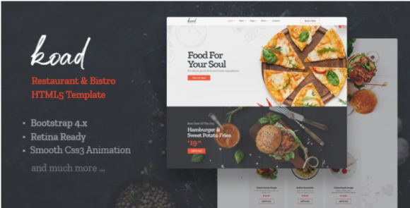 Koad - Restaurant & Bistro Template