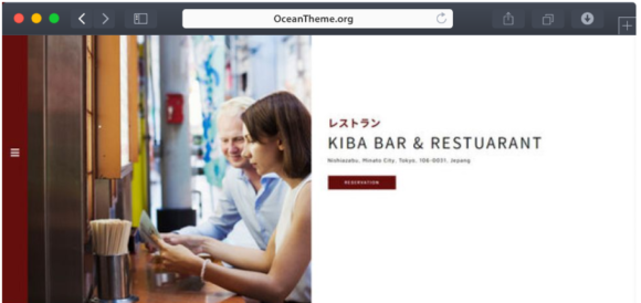 Kiba Bar & Restaurant - Elementor Template