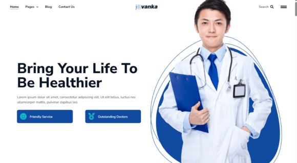 Jovanka Medical and Health Care Elementor Template Kit