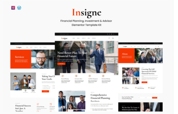 Insigne - Financial Business & Investment Elementor Template Kit