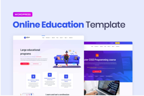 Edison – Online Education Elementor Template Kit