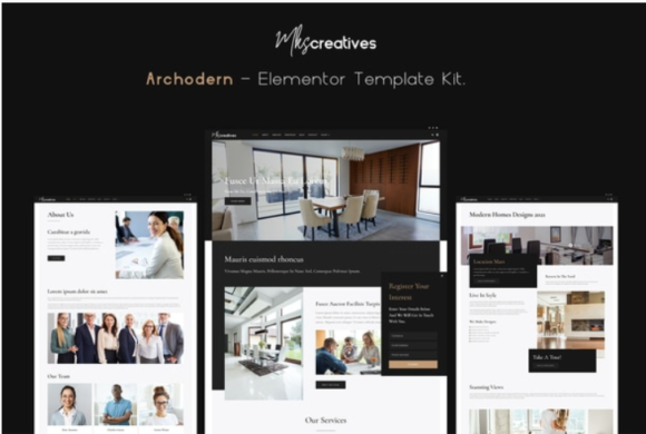 Archodern - Interior & Architecture Elementor Template Kit