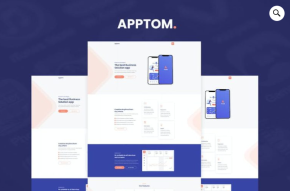 Apptom – App & Software Showcase Elementor Template Kit