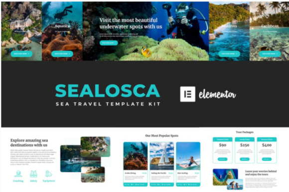 Sealosca - Sea Adventure Travel Template Kit