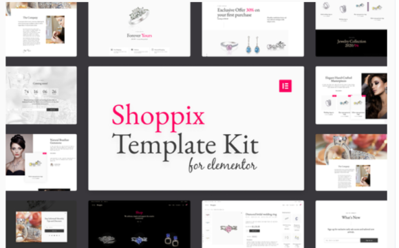 Shoppix - Jewellery Shop Elementor Template Kit