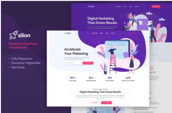 Silion - Digital Marketing Elementor Template Kit