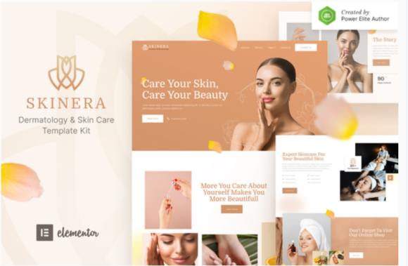 Skinera – Dermatology & Skincare Elementor Template Kit
