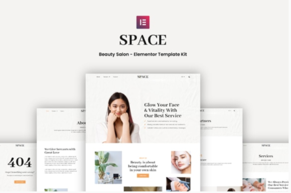 Space - Beauty Salon Elementor Pro Template Kit