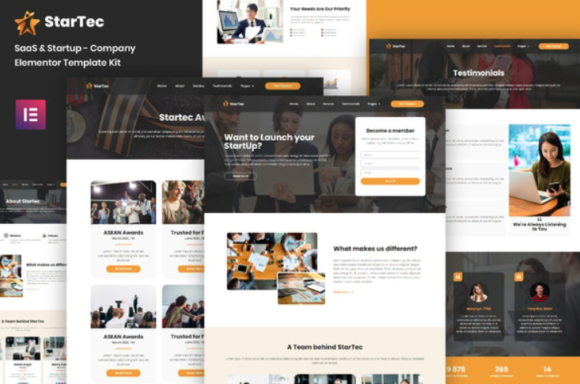 StarTec - Saas Elementor Template Kit
