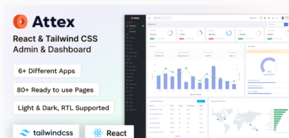 Attex - React Tailwind CSS Admin & Dashboard Template