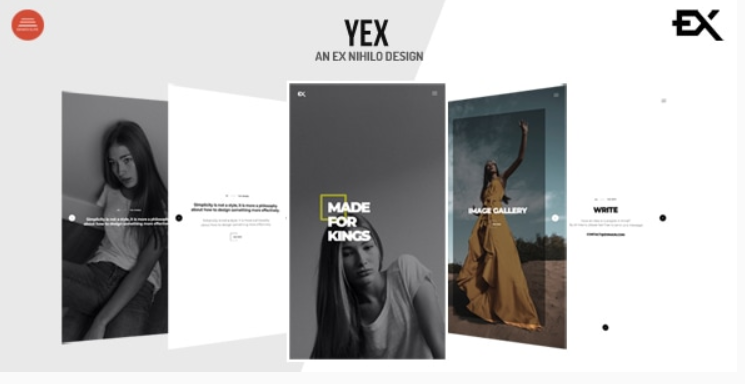 Yex - One Page Portfolio Template
