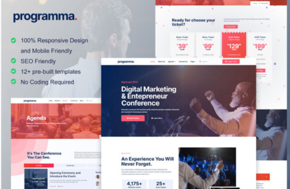 Programma - Event & Conference Elementor Template Kit