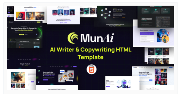 MunAi | AI Writer & Copywriting HTML Template
