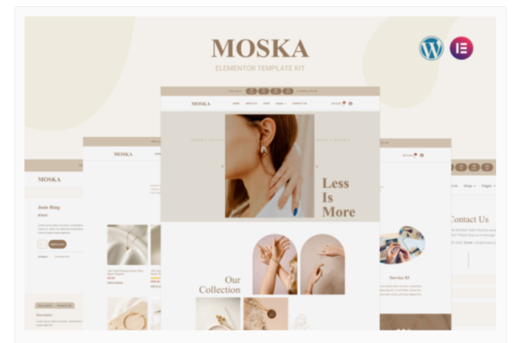 Moska - Fashion Jewelry Store Elementor Pro Template Kit